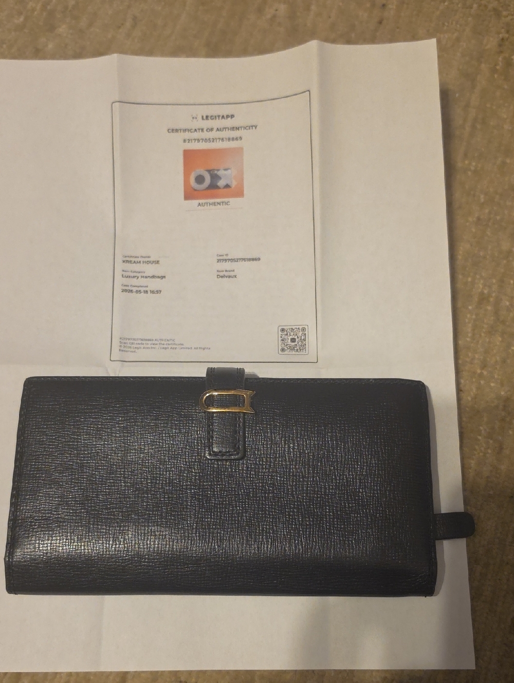 Delvaux Leonce Ling Wallet with COI